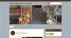 Desktop Screenshot of nanasbackyardthoughts.net